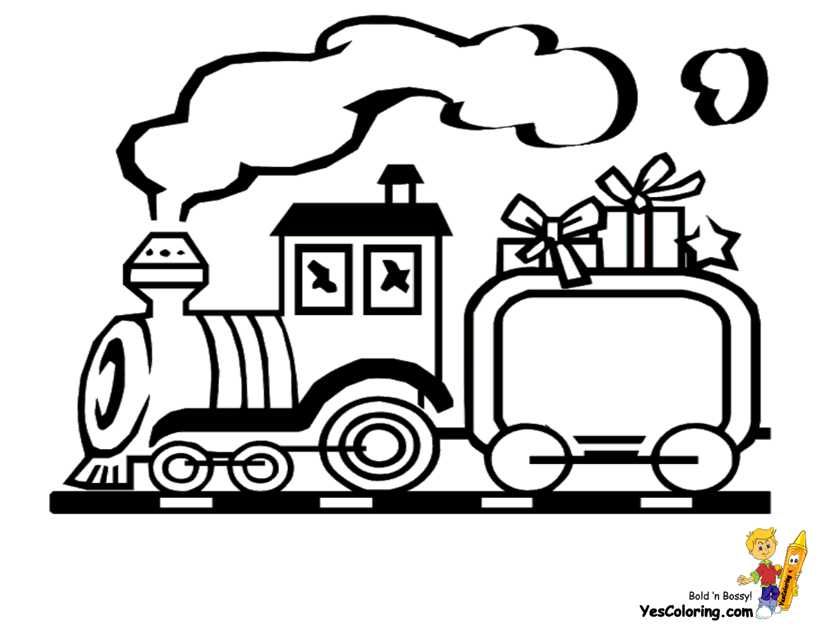 Blank Train Coloring Pages Sketch Coloring Page