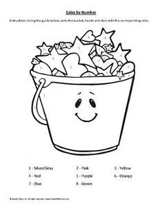 Bucket Filler Coloring Page - Coloring Pages for Kids and for Adults