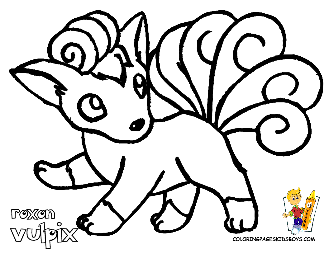 Anime Art Pokemon Coloring Pages - Coloring Pages For All Ages