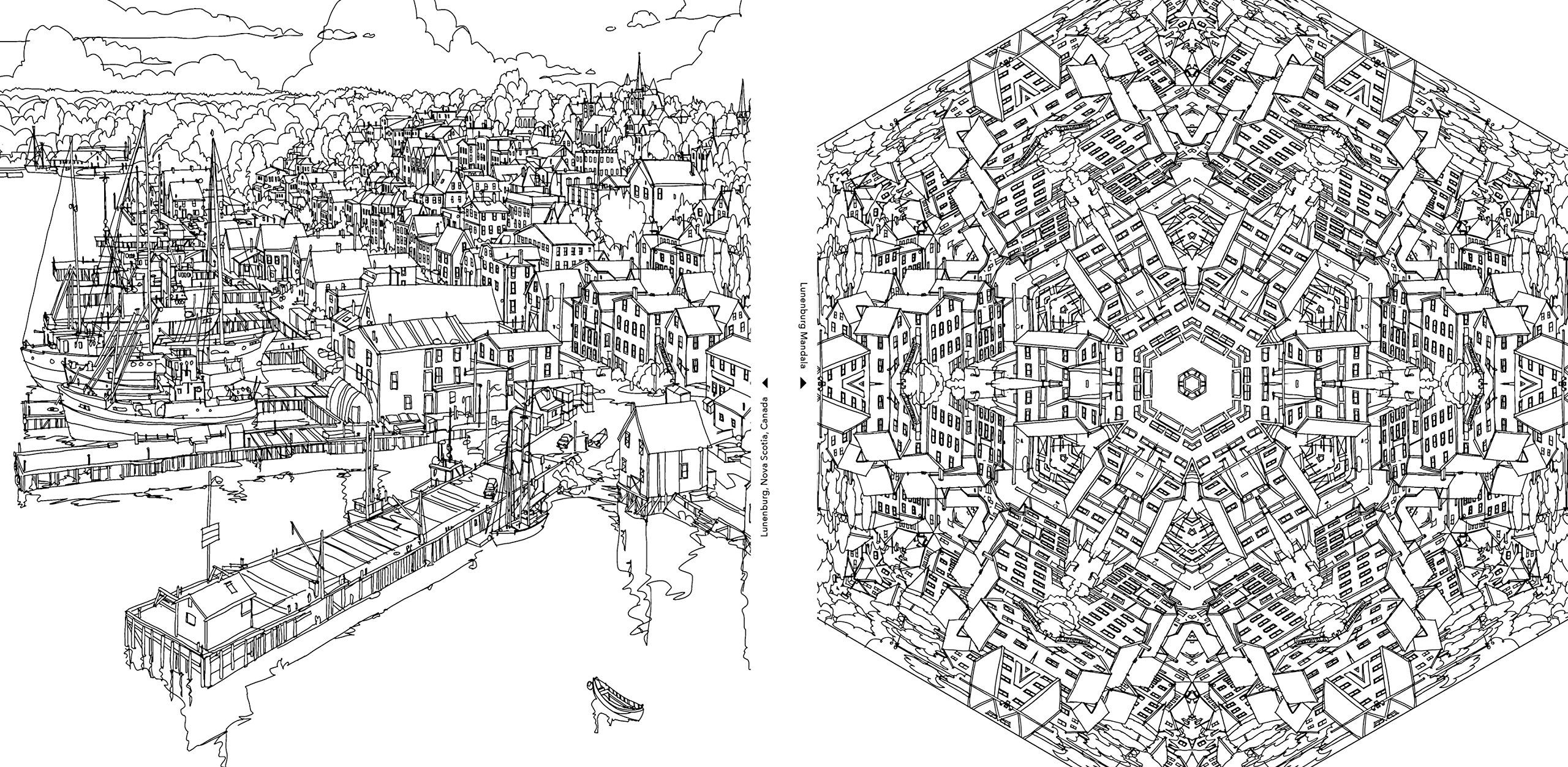 Buy Fantastic Cities: A Coloring Book of Amazing Places Real and ...