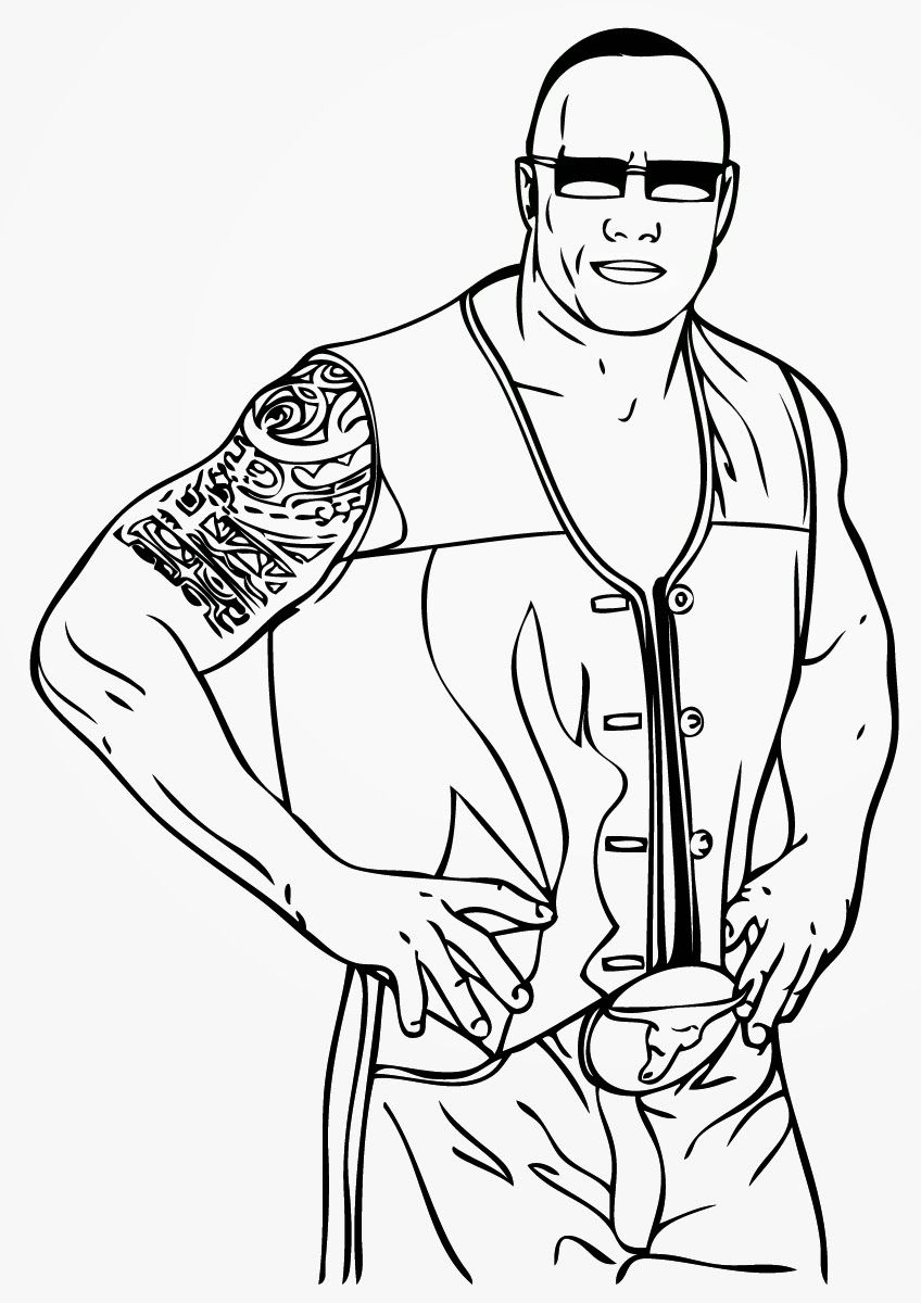 Wwe Coloring Pages Undertaker - High Quality Coloring Pages