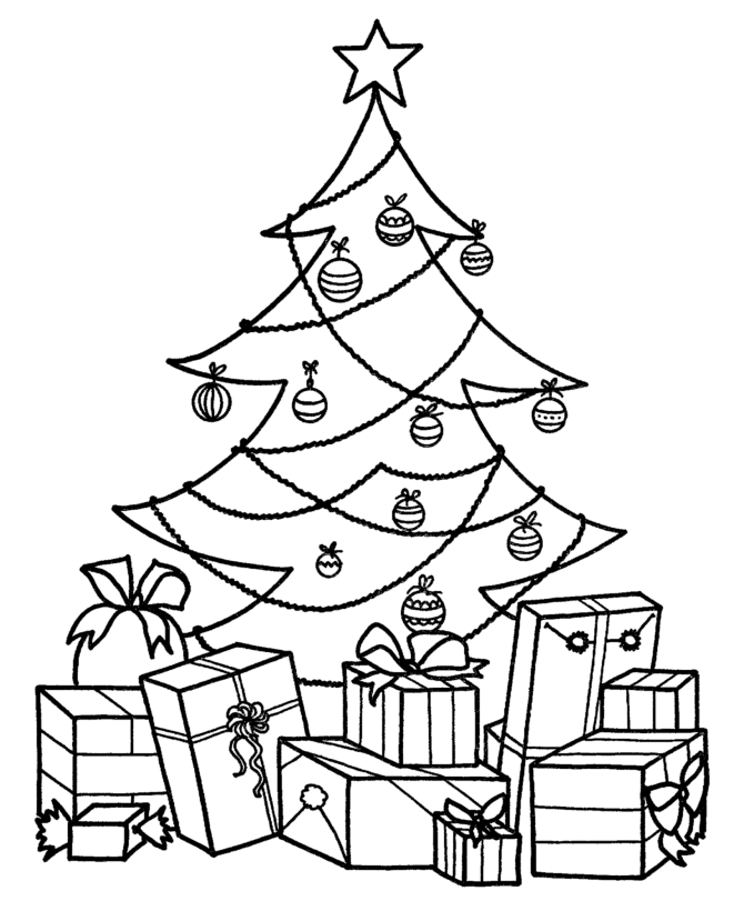 Free Printable Christmas Tree Coloring Pages For Kids - Coloring ...