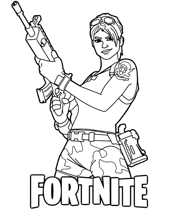 Fortnite coloring page - Topcoloringpages.net