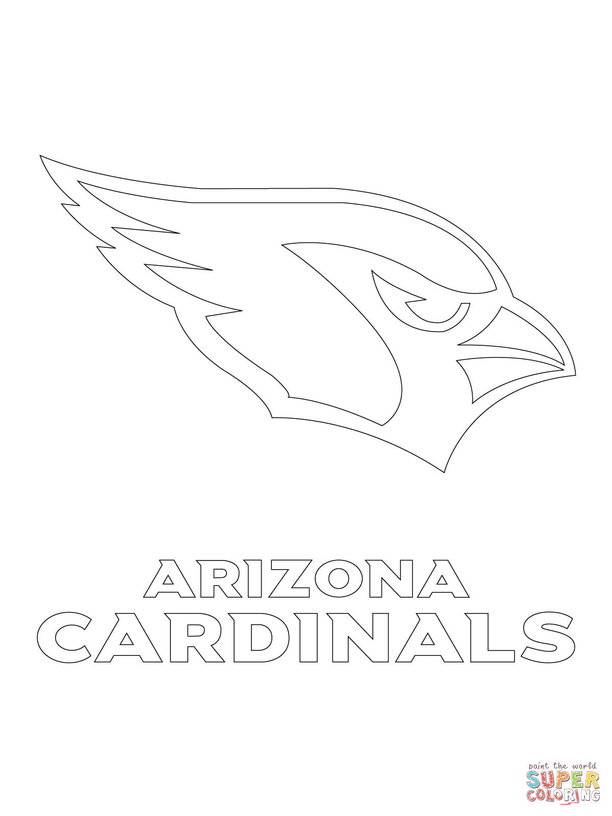 Arizona Cardinals Logo coloring page | Free Printable Coloring Pages