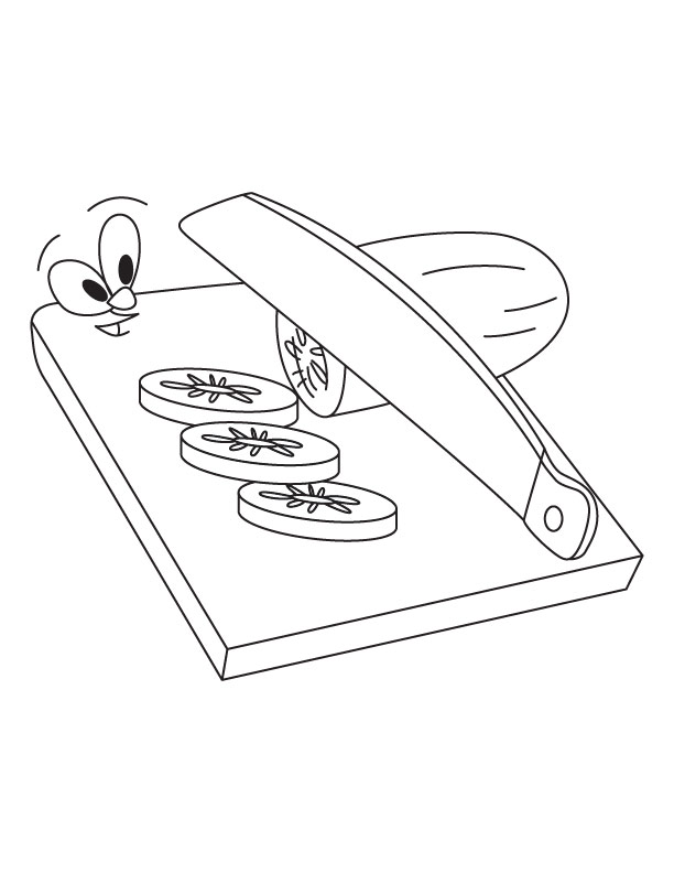 Cutting board coloring page | Download Free Cutting board coloring page for  kids | Best Coloring Pages