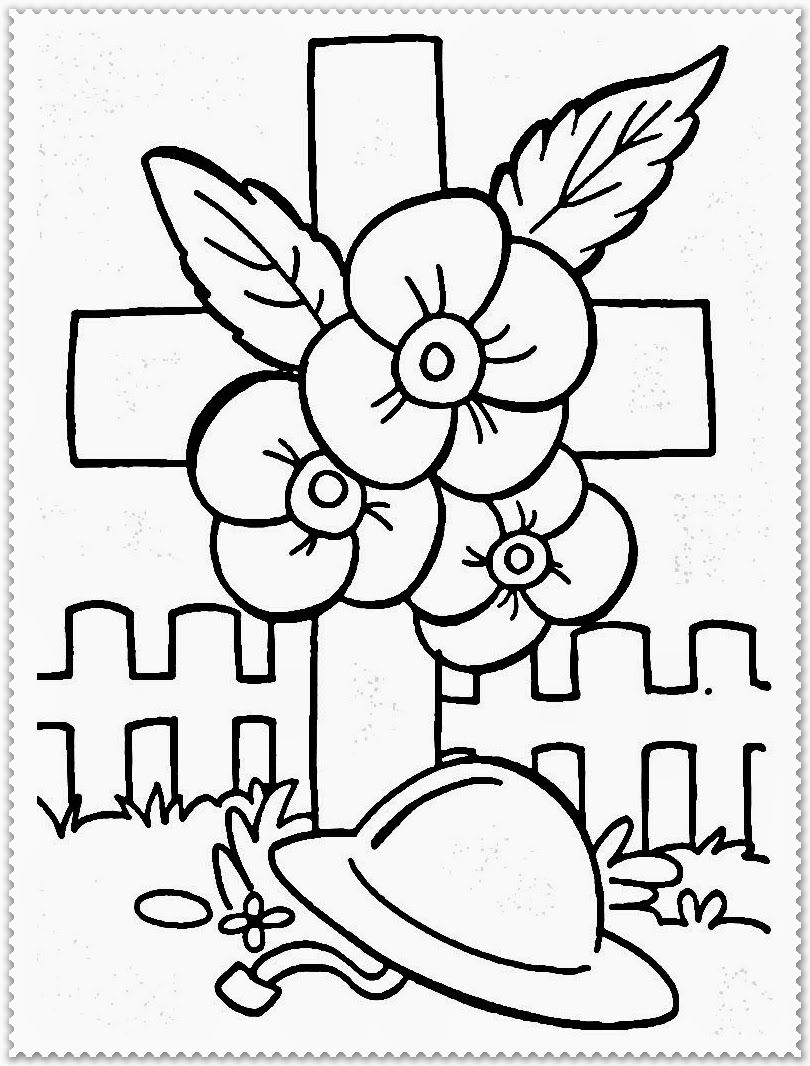 Remembrance Day Canada Coloring Pages - Coloring Page