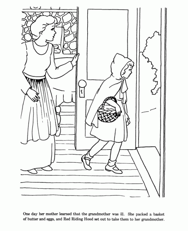 Little Red Riding Hood coloring page Cartoons