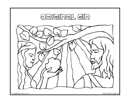 Original Sin Coloring Page - That Resource Site