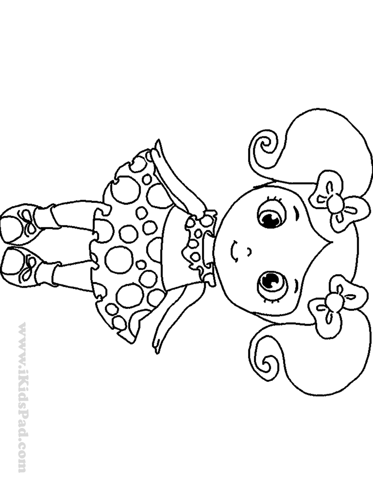 Free printable dolls coloring book for kids