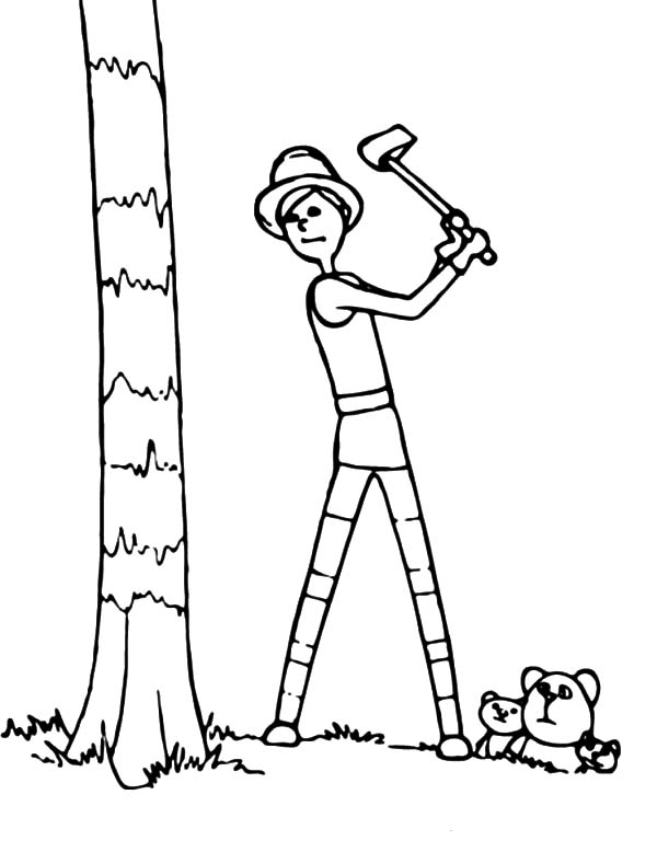 Dr Seuss The Lorax The Onceler Cut Down The Tree Coloring Pages : Coloring  Sun
