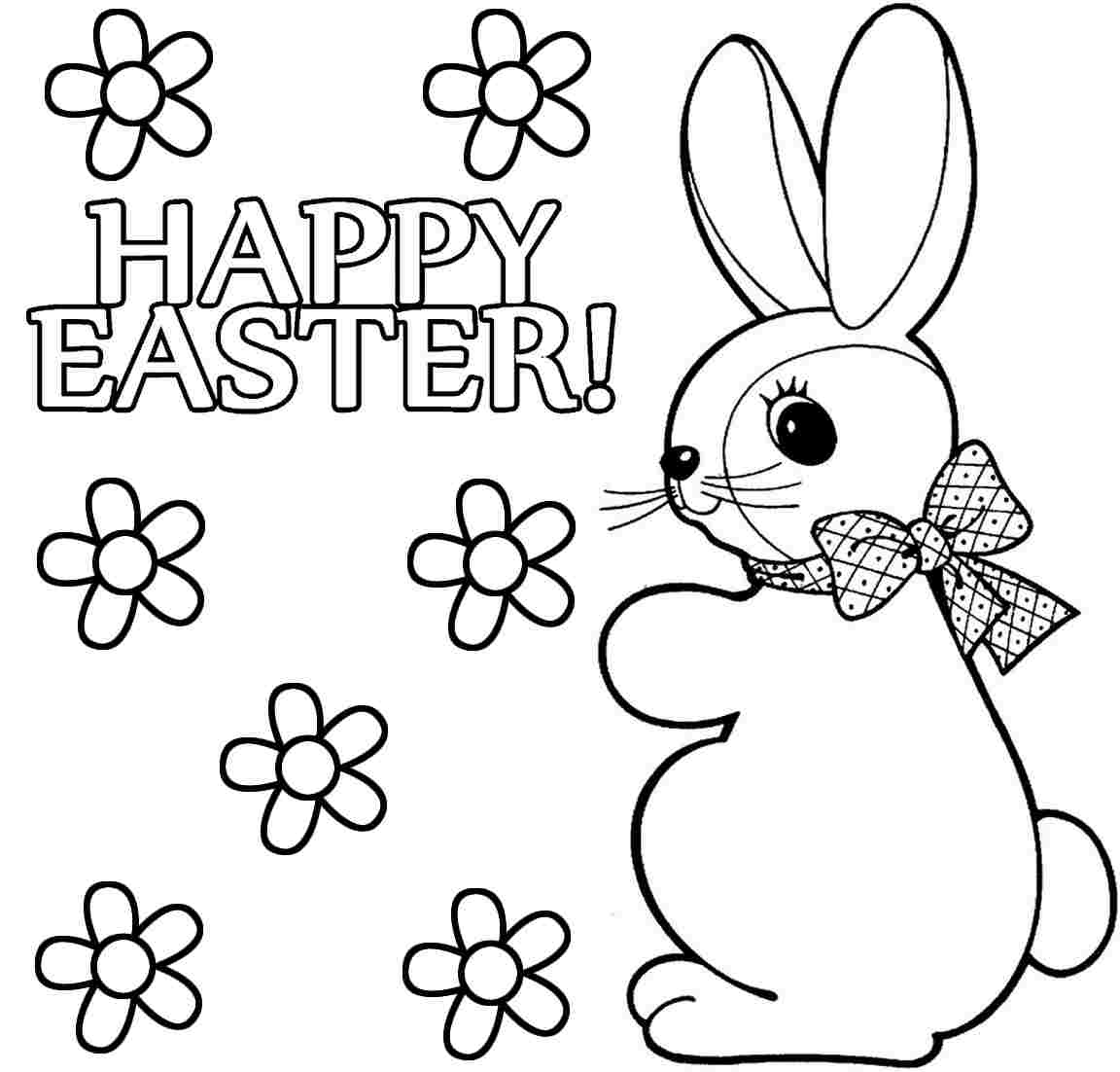 Printable Easter Bunny Coloring Pages Kids Free Printable ...