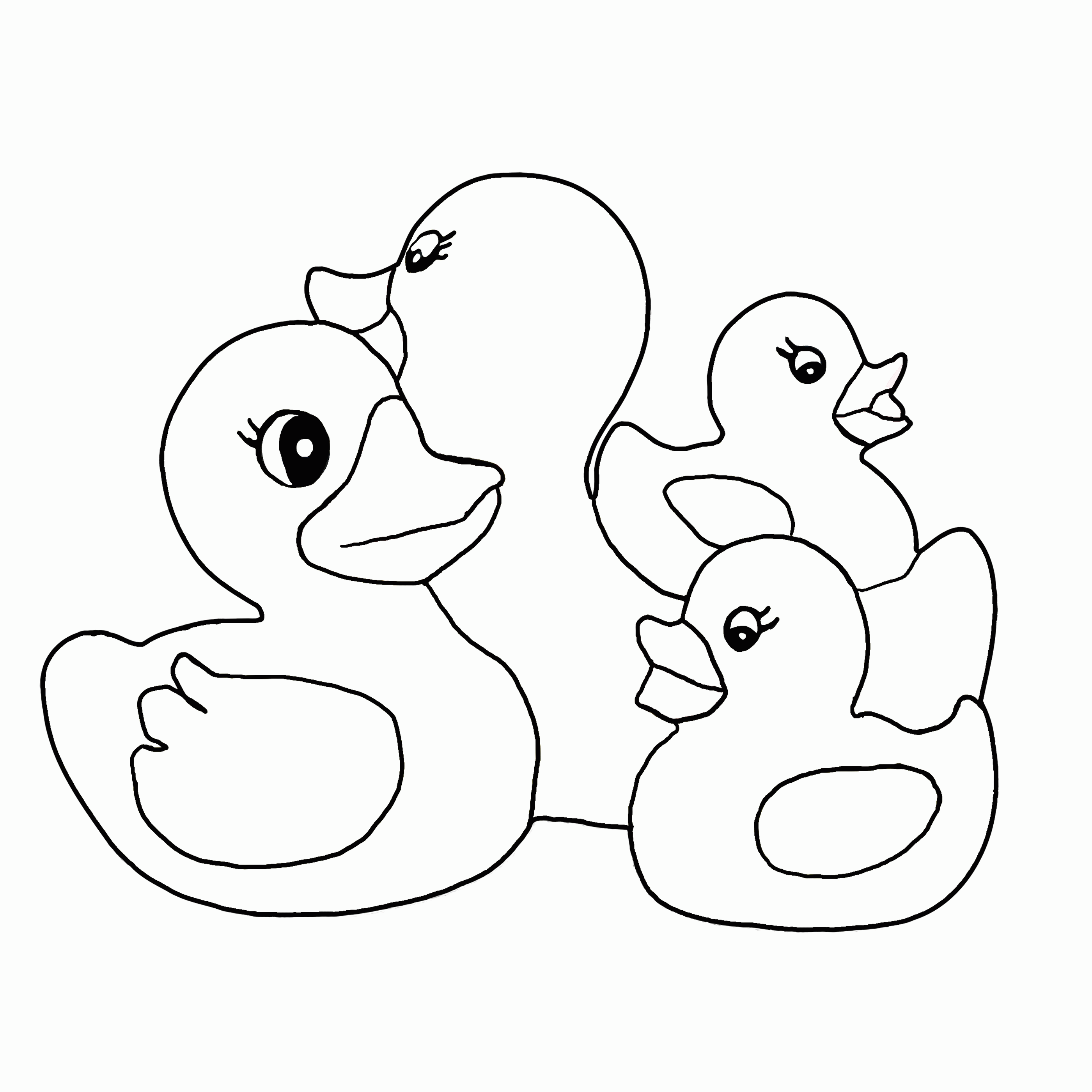 Duckling Colouring Sheets - High Quality Coloring Pages