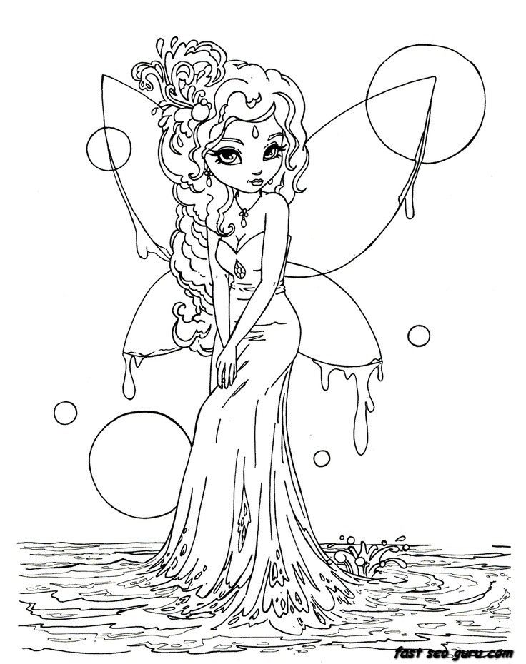 Fairy For Kids - Coloring Pages for Kids and for Adults
