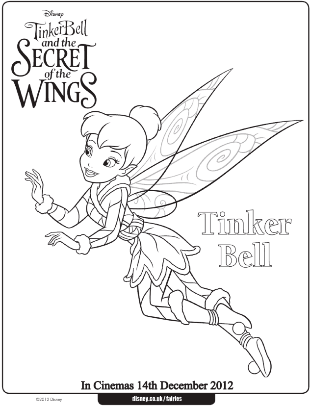 tinkerbell coloring pages printable | Tinkerbell Coloring Page ...