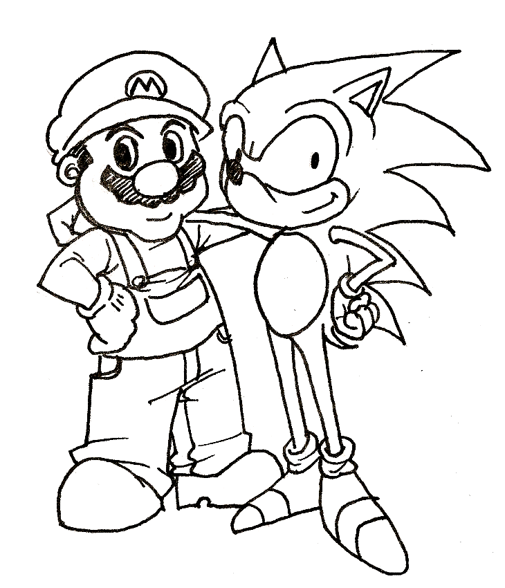 Mario Coloring Pages and Book | UniqueColoringPages