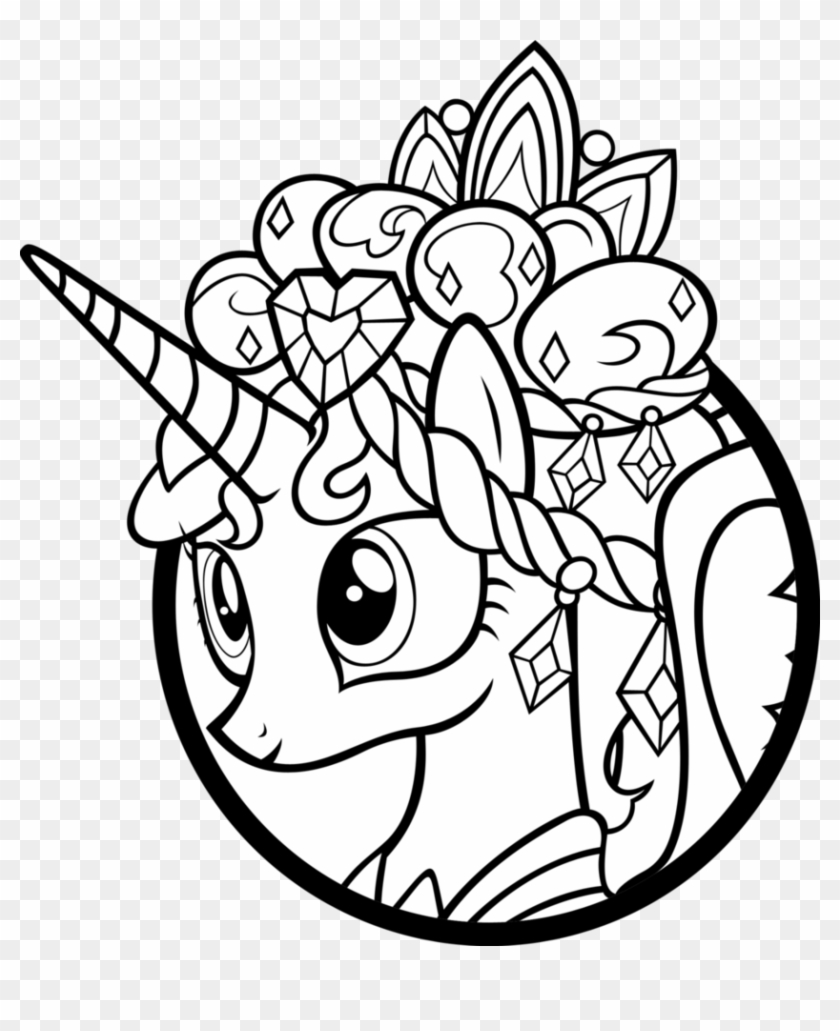 Princess Cadence Printable My Little Pony Coloring - My Little Pony  Friendship Is Magic Princess Cadence - Free Transparent PNG Clipart Images  Download