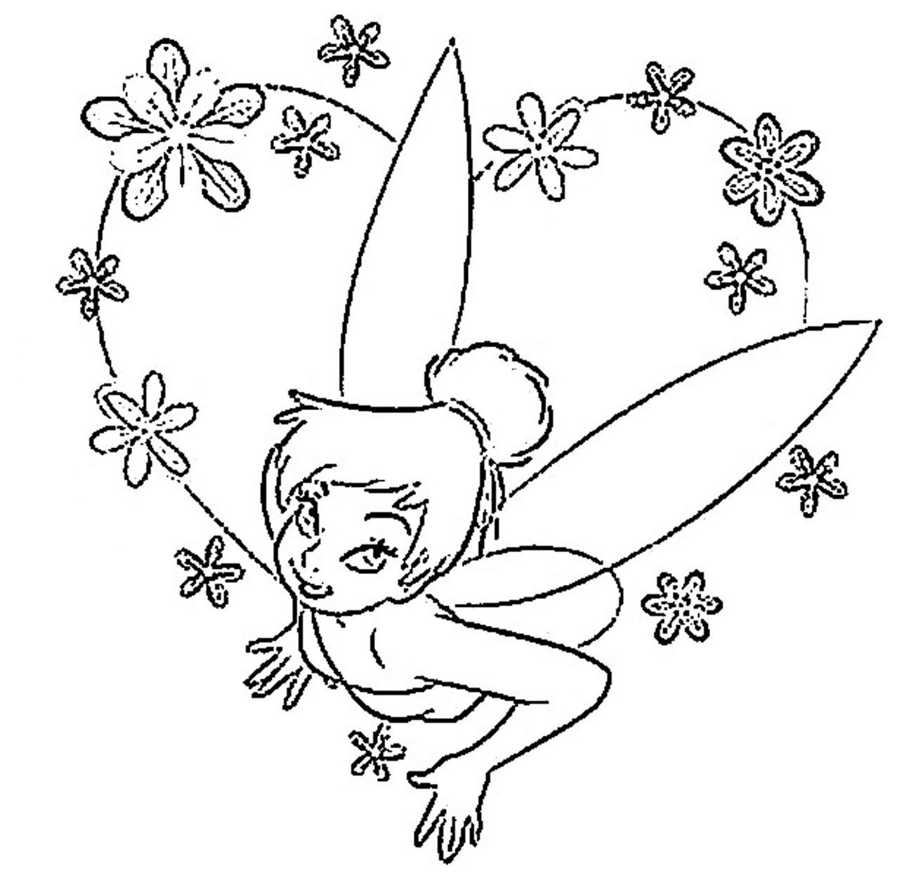 8 Pics of Disney Princess Tinkerbell Coloring Pages - Disney ...