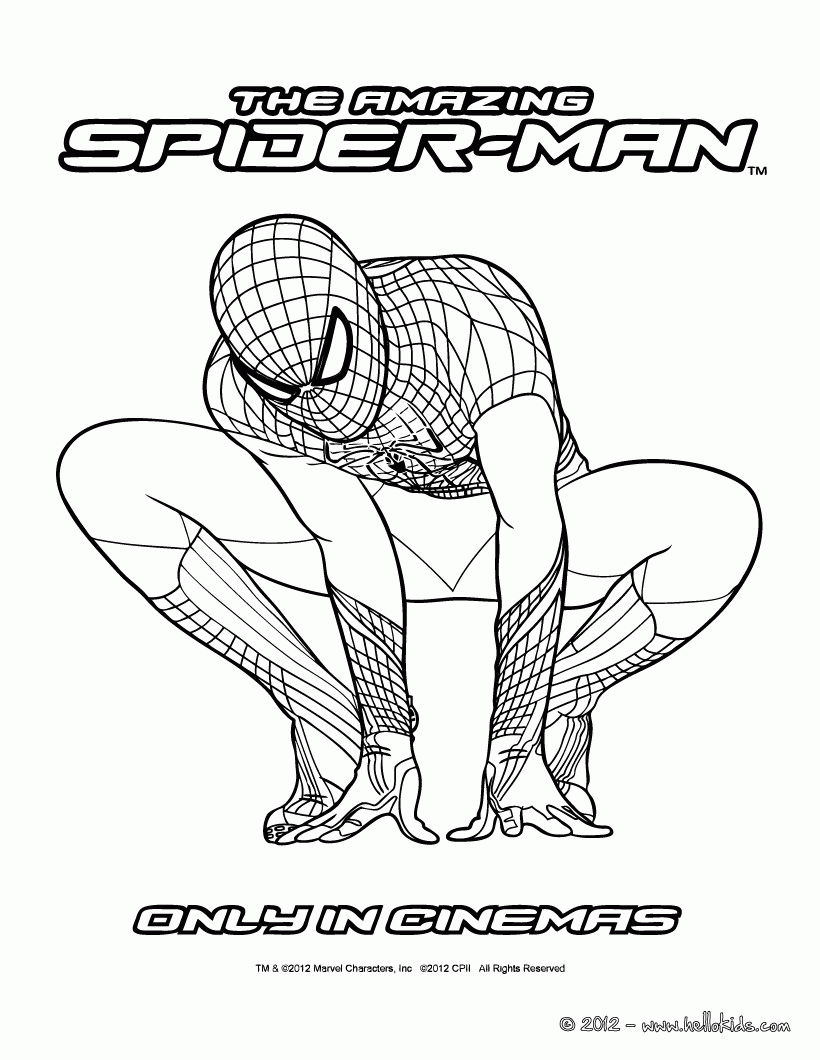 SPIDER-MAN coloring pages - The Amazing Spiderman online