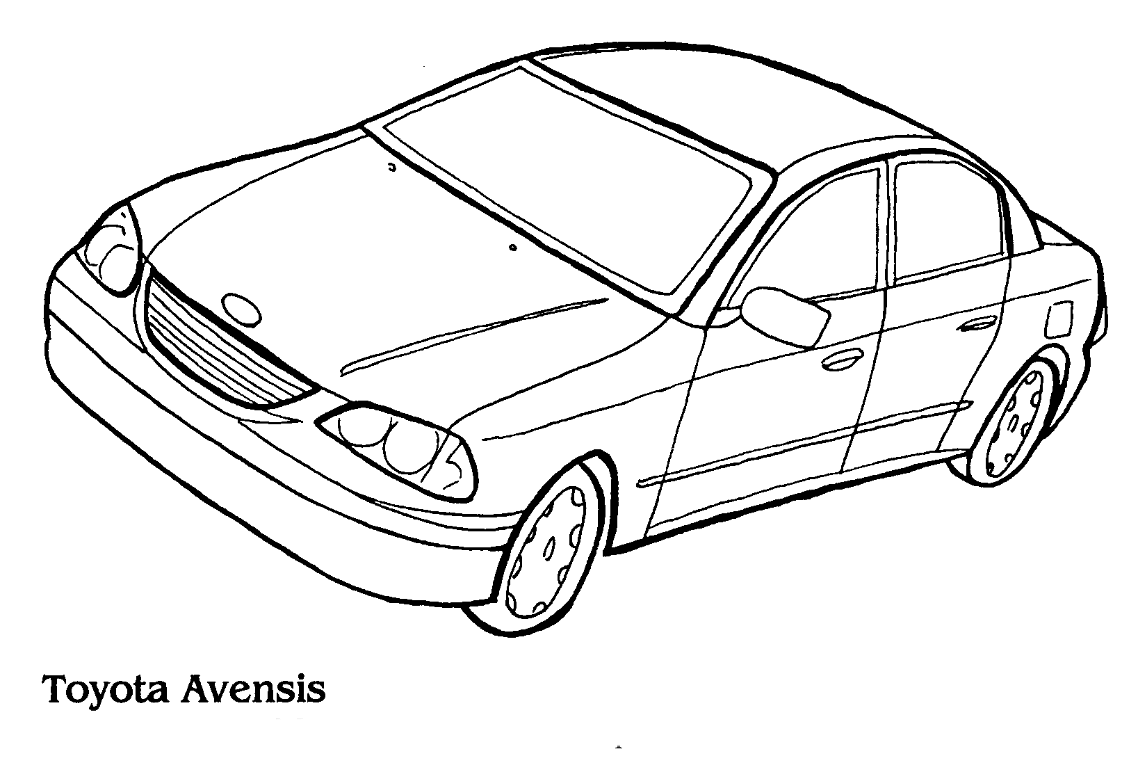 Coloring page - Toyota Avensis