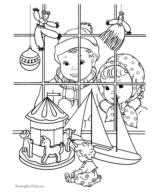 Christmas Toy Coloring Pages - 010