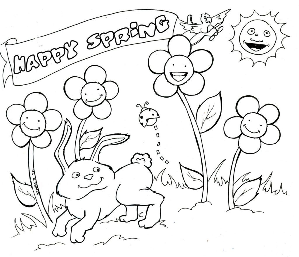 New Coloring Page: Coloring Pages, free spring coloring pages for ...