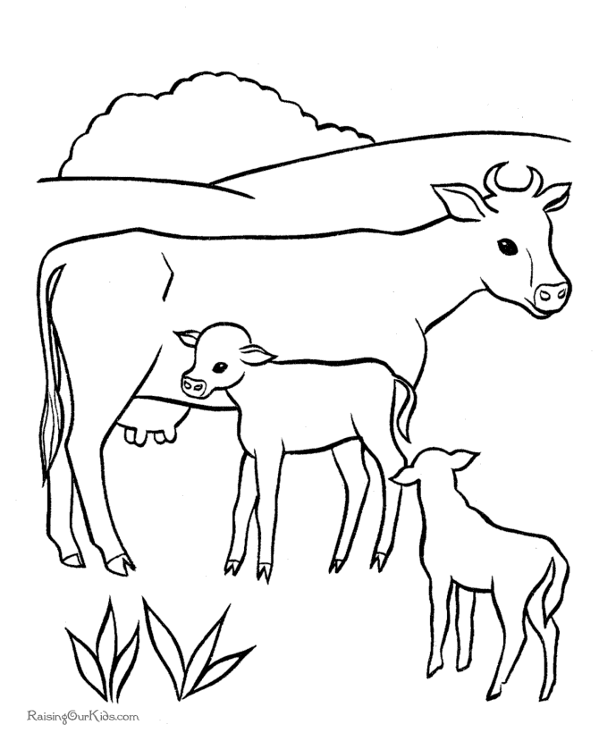 Cattle Coloring Pages To Print - Coloring Pages For All Ages