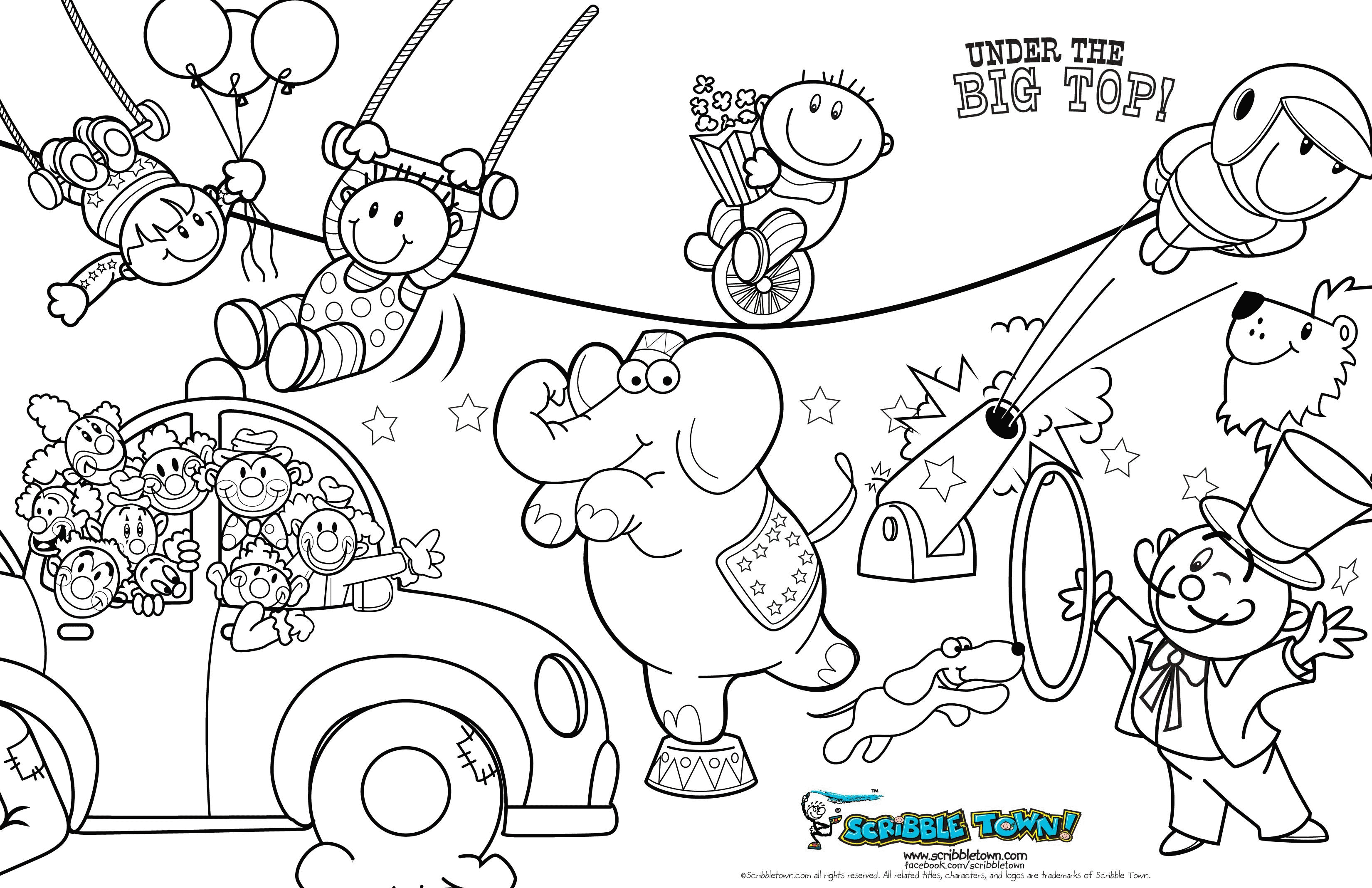 Clown Coloring Pages Circus Coloring Pages For Kids 221 Free ...