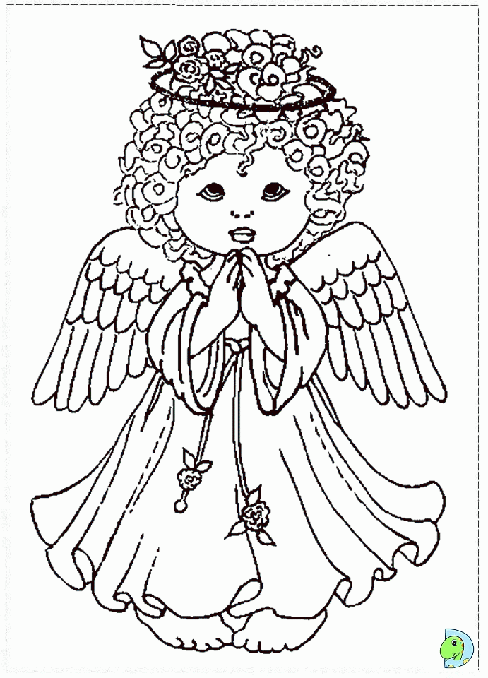 Christmas Coloring Pages Of Angels - Coloring Pages For All Ages