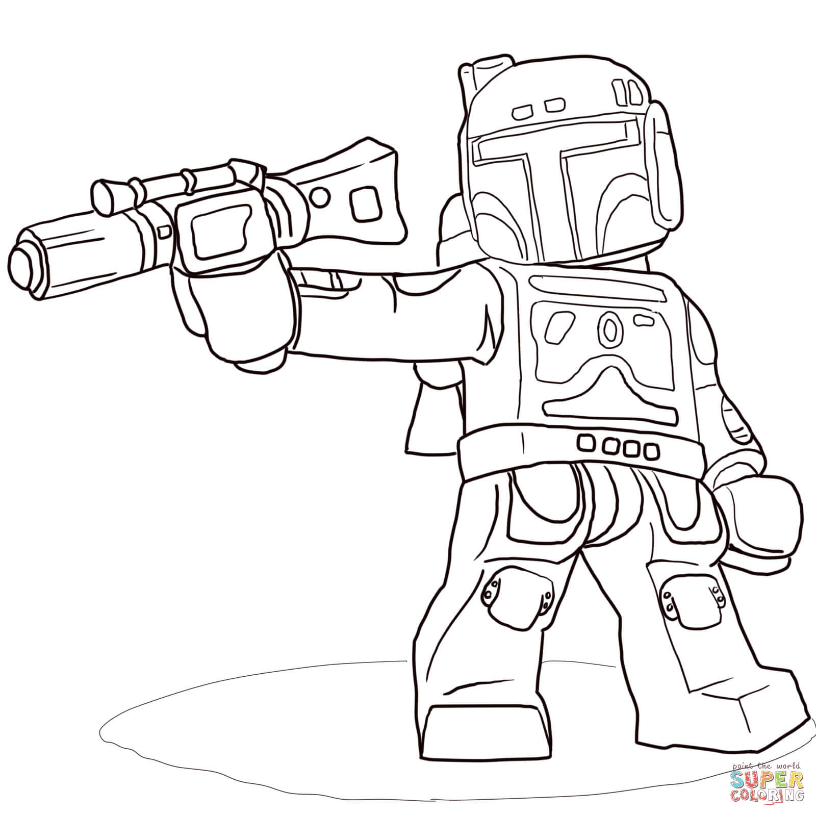 Lego Star Wars Boba Fett coloring page | Free Printable Coloring Pages