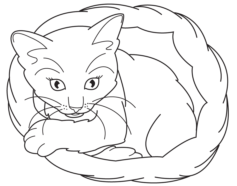 Coloring Pages Of Kittens - Coloring For KidsColoring For Kids