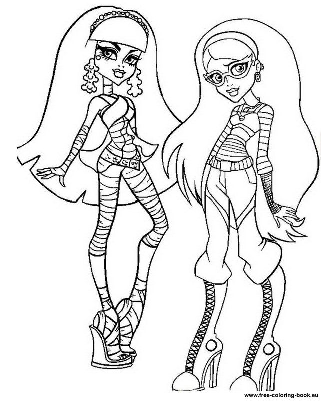 Monster high coloring pages print | coloring pages for kids