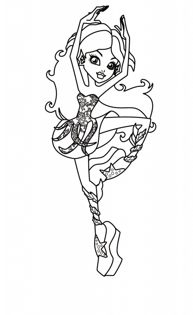 Monster High Coloring Pages for Kids- Free Coloring Sheets to print