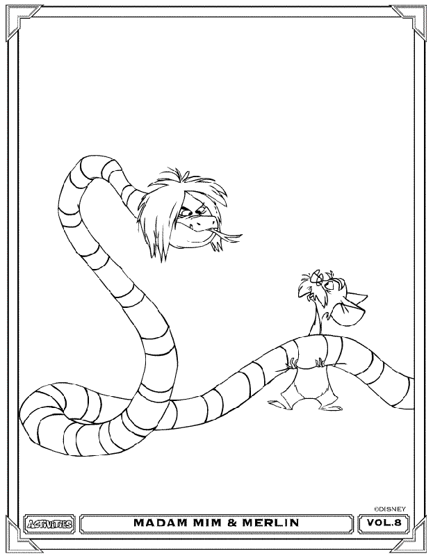 Merlin the Wizard Coloring Pages 11 | Free Printable Coloring