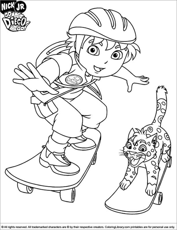 Go Diego Go Coloring Pages | Coloring Pages