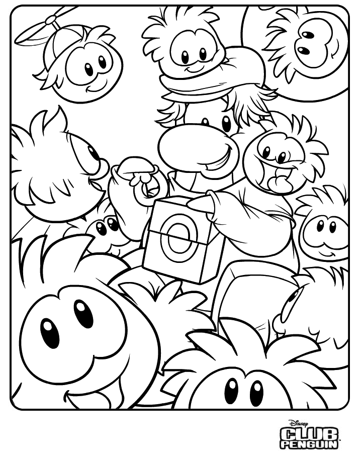 Club Penguin Puffle Coloring Page New Club Penguin Puffle Coloring