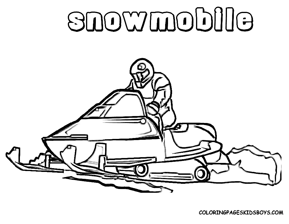 Snowmobile clothes Coloring Pages | Color Printing|Sonic coloring