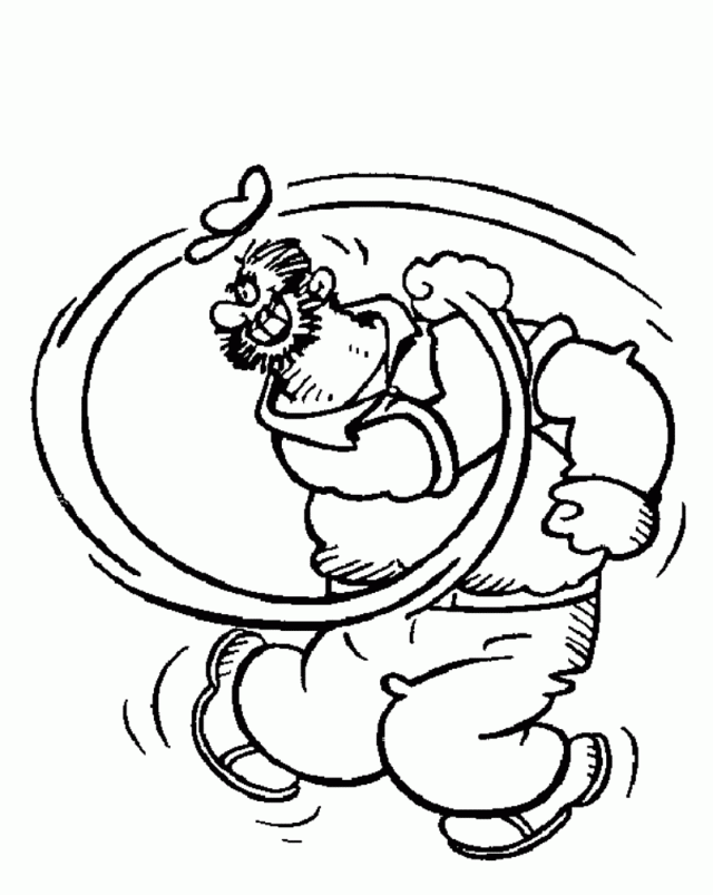 Download Popeye Coloring Pages Bluto Or Print Popeye Coloring