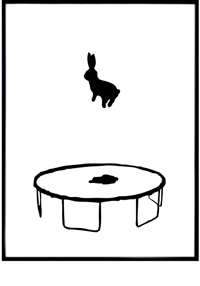 Bouncing Rabbit screen print by HAM-Bestseller — Bodie and Fou