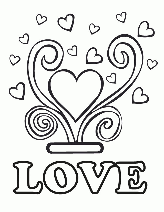 Wedding Love - Free Printable Coloring Pages