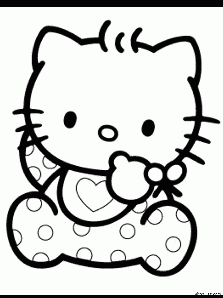 Hello Kitty Coloring Pages Christmas 362 | Free Printable Coloring