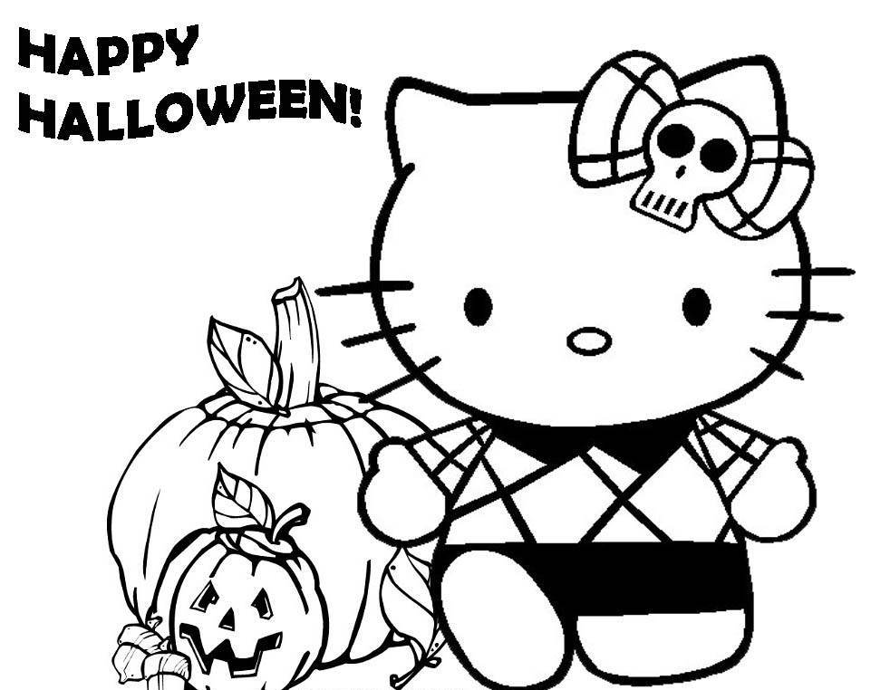 Happy Halloween Coloring Pages - Cartoon Coloring Pages of The