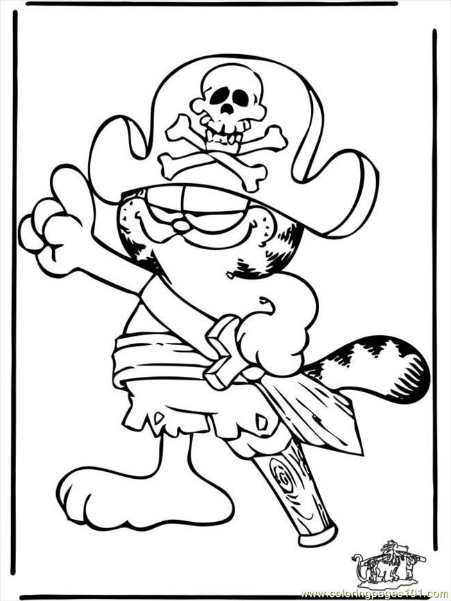 Coloring Pages Garfield 3 B3184 (Cartoons > Garfield) - free