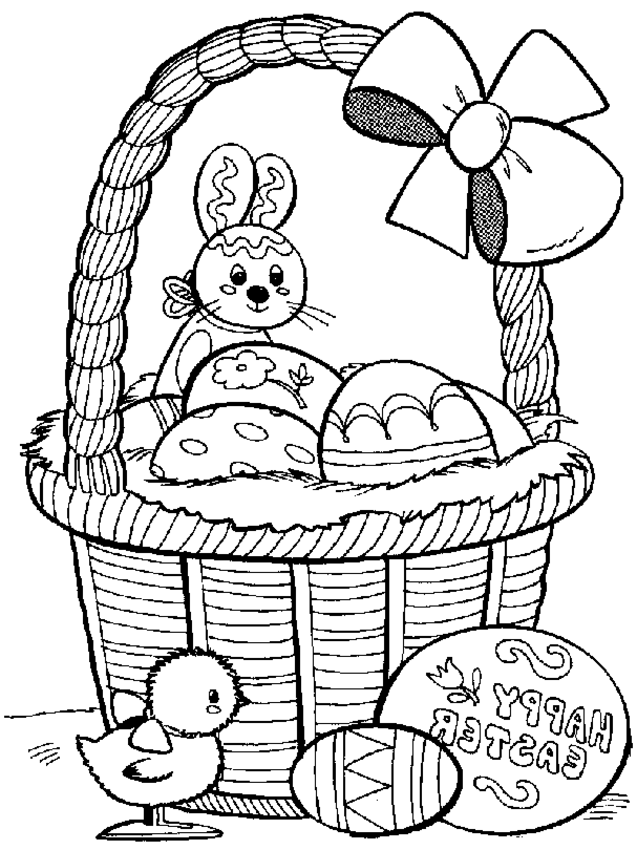 Easter Coloring Pages for Kids 2 | Coloring Town