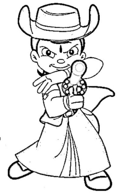 Printable Coloring Pages: Chota Bheem Coloring Pages