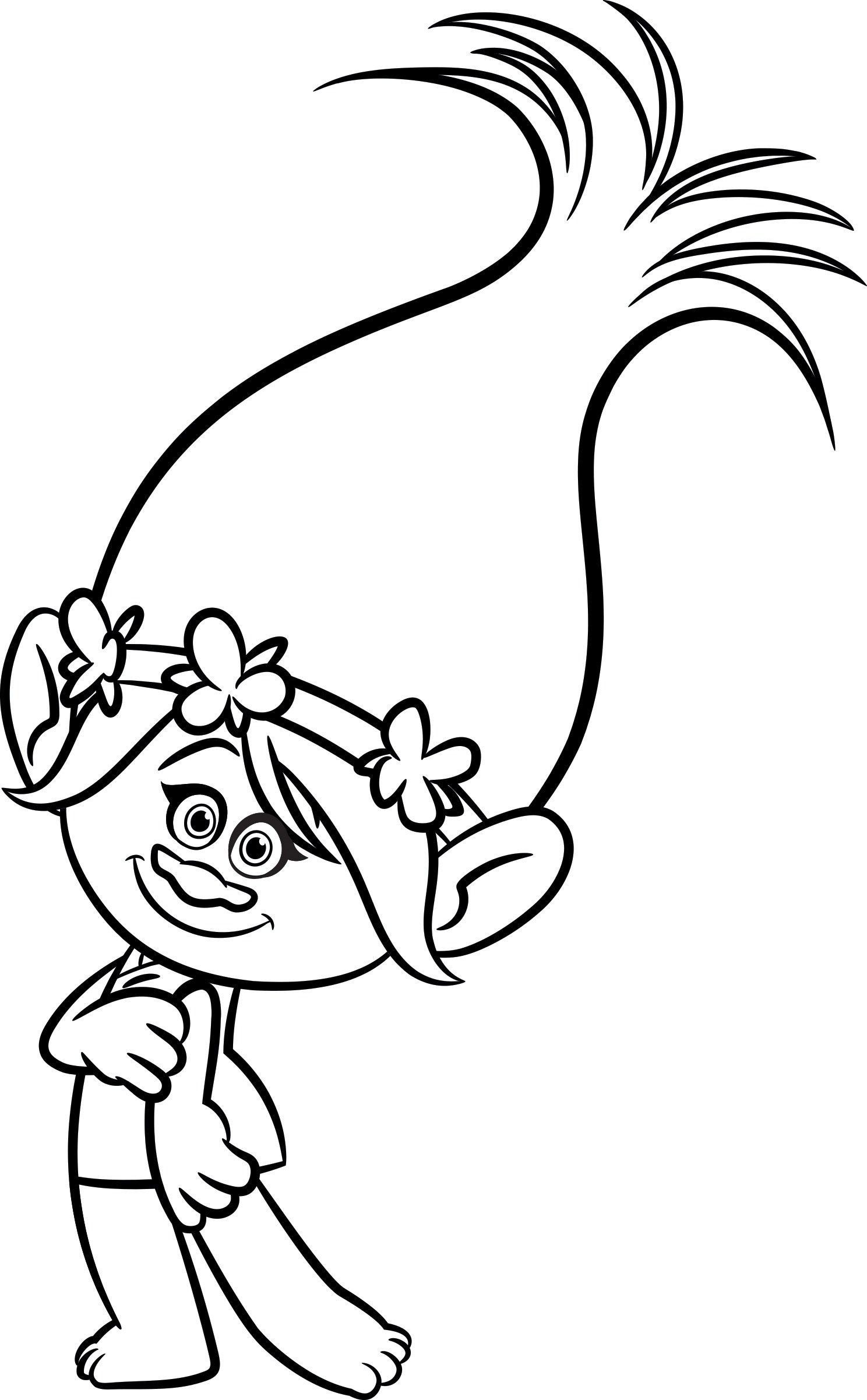 Princess Poppy Trolls Coloring Page – From the thousand pictures on the web  with regards to … | Poppy coloring page, Princess coloring pages, Cartoon coloring  pages