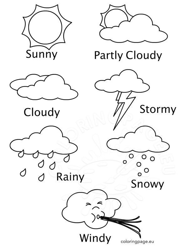 Weather Coloring Pages Collection - Whitesbelfast