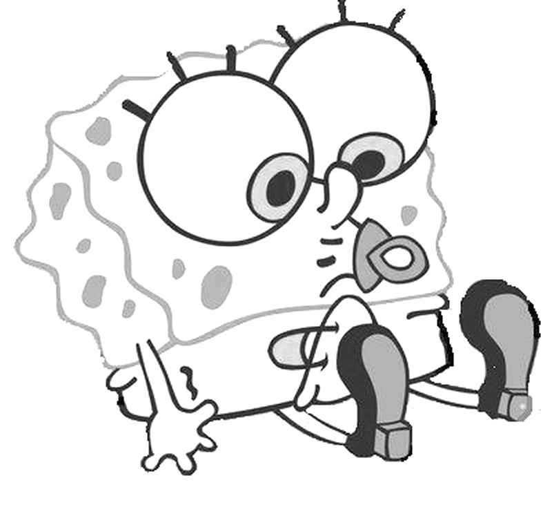 SpongeBob Free Coloring Pages for Kids - Coloring Pages For Toddlers