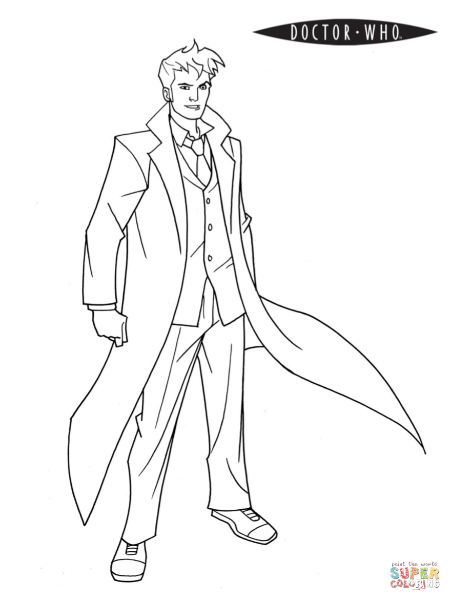 Doctor Who coloring page | Free Printable Coloring Pages