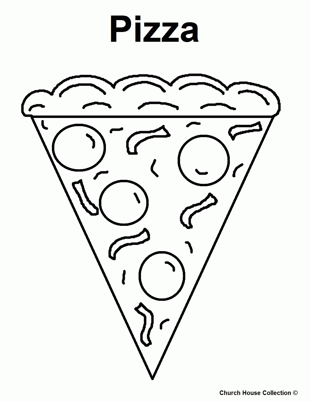 pizza coloring page | Only Coloring Pages