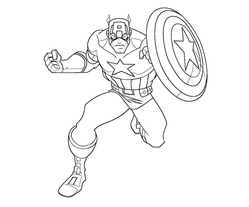 Captain America Coloring Pages To Print - Coloring Pages For All Ages